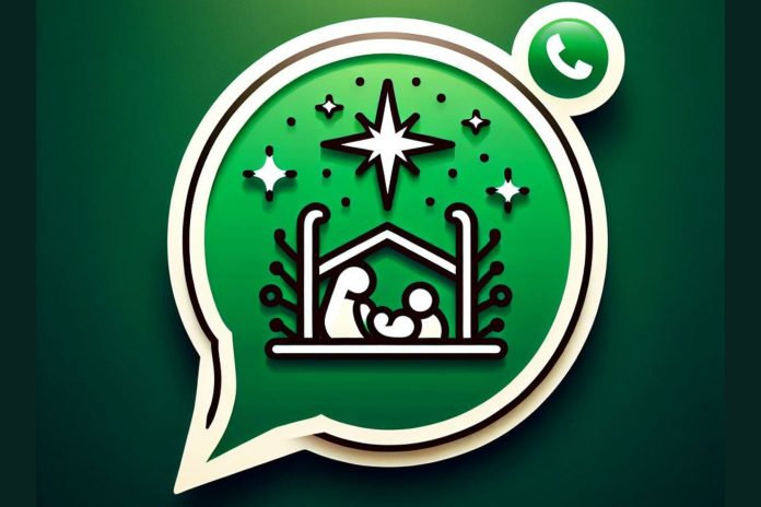 Cómo activar el “modo pesebre” de WhatsApp