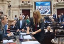 Florencia Carignano reivindicó su actitud durante la sesión por la reforma laboral: “Lo volvería a hacer”