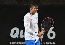 Rosario Challenger: Román Burruchaga brilló en el debut y se espera un martes de alto voltaje