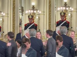 El frío saludo entre Karina Milei y Santiago Caputo en la jura de Mahiques