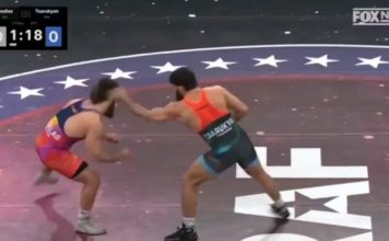 El gesto antideportivo entre dos luchadores que desató una batalla campal en medio de una pelea