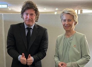 La presidenta de la Comisión Europea felicitó a Milei por su liderazgo para que Argentina sea el primer país en ratificar acuerdo UE-Mercosur