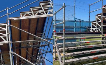 Las tribunas tubulares que estrenó Estudiantes de Río Cuarto para recibir a River Plate