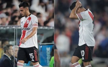 Alarma en River: Fausto Vera y Juanfer Quintero pidieron el cambio por lesión a cuatro días del Superclásico ante Boca