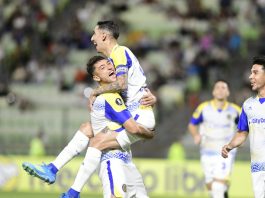 Con el primer gol de Di María en la Libertadores, Rosario Central le ganó 3-0 a Universidad Central en Venezuela y es líder del Grupo H