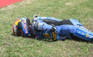 Espeluznante accidente en el MotoGP: el español Álex Márquez voló por el aire tras un despite y su moto quedó destruída