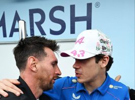 La reacción de Colapinto al enterarse de que subió un puesto en el GP de Miami y el mensaje para Messi
