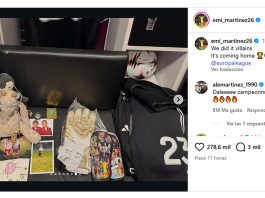 La revelación de Dibu Martínez sobre la lesión que sufrió tras el título del Aston Villa: “Me rompí el dedo”