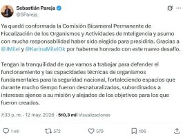 Sebastián Pareja presidirá la Comisión Bicameral de Inteligencia
