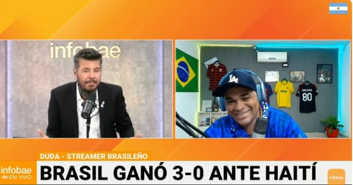El divertido diálogo entre Marcelo Tinelli y el streamer brasileño Duda: el cruce por Vinicius y la nostalgia por el fútbol de los noventa