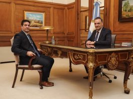 En su primera actividad como vocero, Ravier conversó con Adorni y protagoniza una serie de reuniones en Casa Rosada