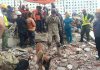 La misión humanitaria argentina en Venezuela rescató a dos personas entre los escombros con la ayuda de un can especializado