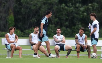 La selección argentina se entrenó pensando en la final con España y Lionel Scaloni empieza a definir la formación titular
