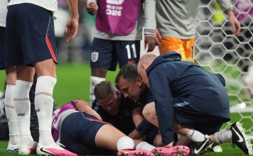 Preocupación en Inglaterra: una figura se lesionó durante los festejos y peligra su presencia en el Mundial