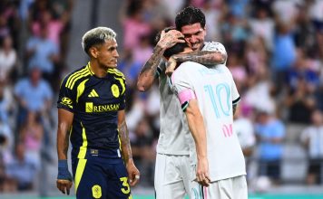 El partido de Messi en el empate del Inter Miami: golazo tras una combinación con De Paul y bronca por sus tiros en los palos