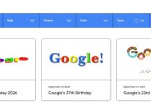 “Google’s birthday”: así es el doodle de Google que celebra su 28° aniversario