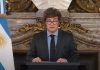 Javier Milei volvió de Chile para grabar en Casa Rosada la cadena nacional por Malvinas