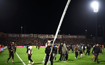 La sanción que recibió Platense tras los incidentes que provocaron sus hinchas ante Fluminense en la Copa Libertadores