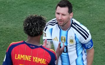 Lamine Yamal confesó qué le dijo a Messi al oído durante el abrazo después de la final del Mundial