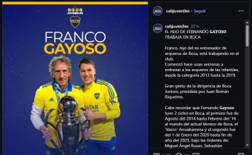 “Lo logré, papi”: la conmovedora decisión de Boca con el hijo de Fernando Gayoso, histórico entrenador de arqueros
